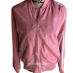 🍾 3/$25 Dice Pink Bomber Jacket with Stripe 🧥